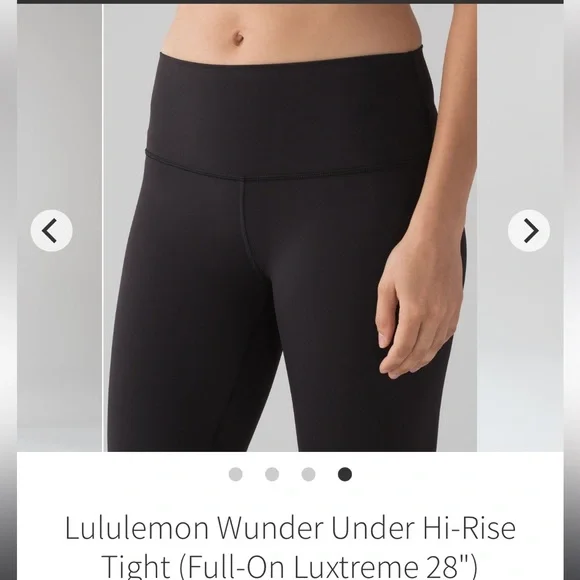 Lululemon Wunder under high rise tight 28” black 4 full on luxtreme - Picture 2 of 11
